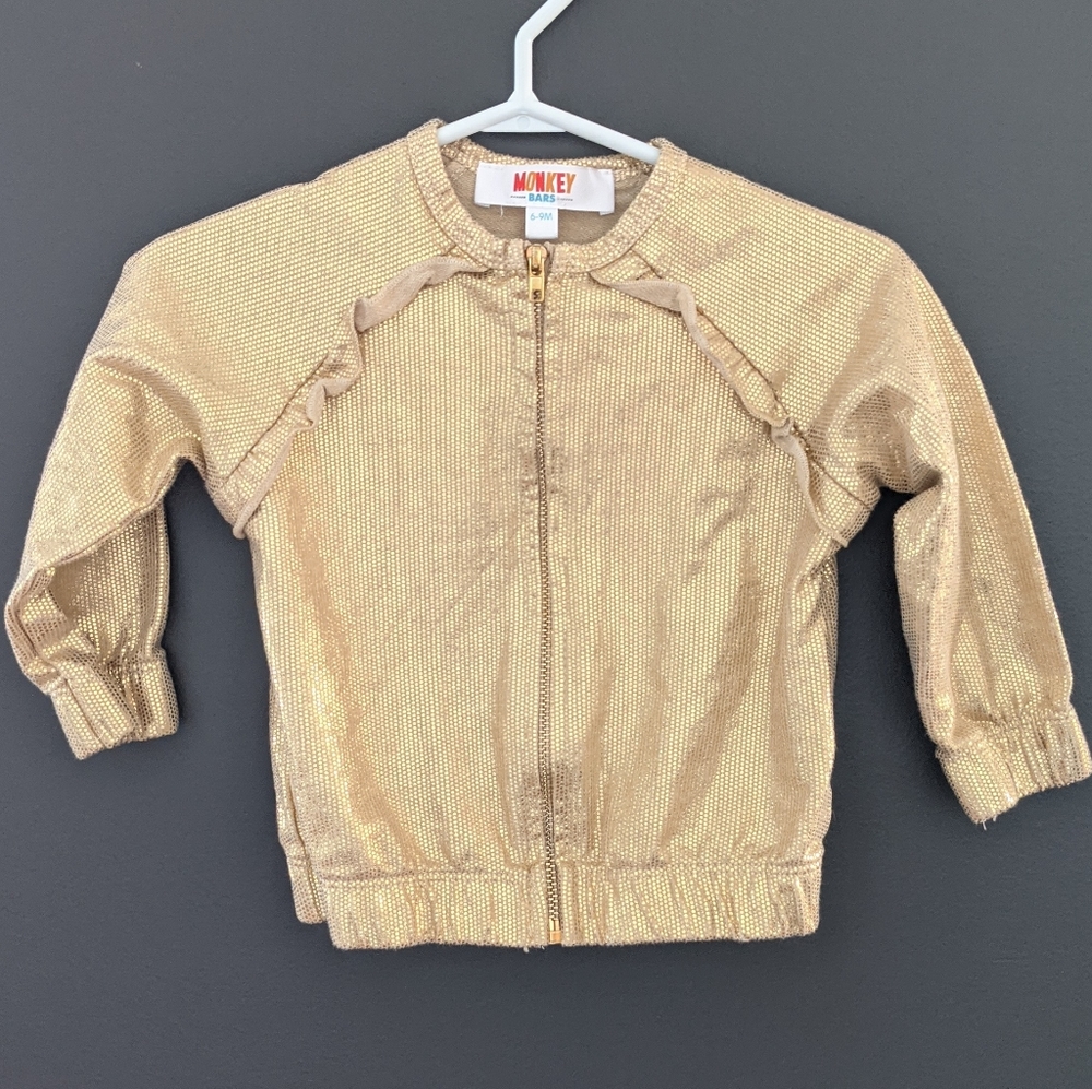 Gold sweater jacket